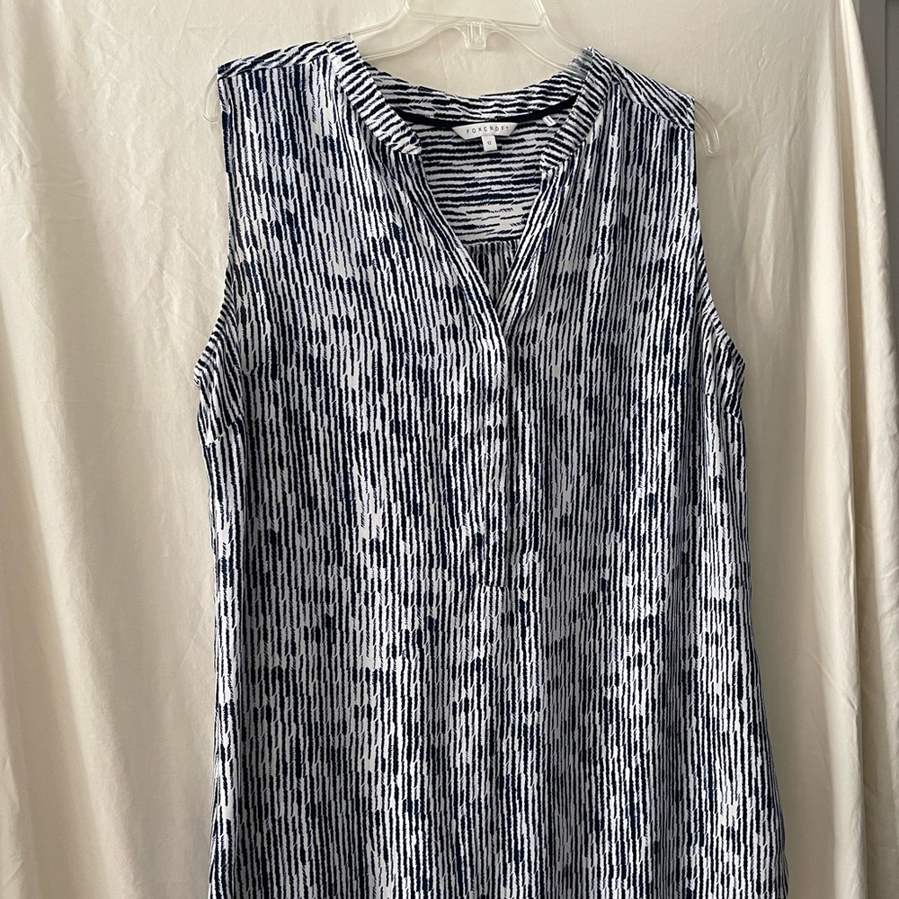 FoxCroft high-low womens sleeveless top size 12